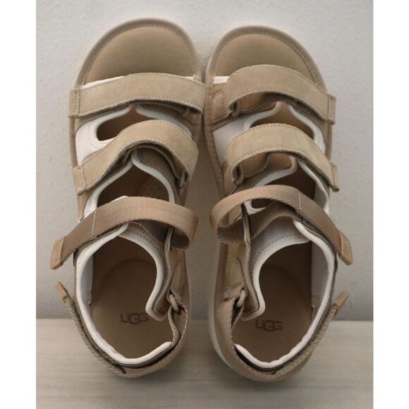 Ugg F20023K Men's Sz 13 Beige Goldencoast Multistrap Suede Sandals - Picture 2 of 11